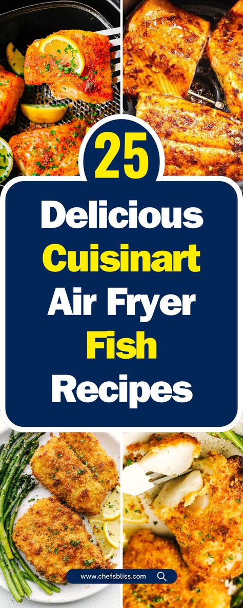 25+ Healthy Cuisinart Air Fryer Fish Recipes You Can’t Resist! Air Fryer Fish Cakes, Cook Fish In Air Fryer, Mahi Air Fryer Recipe, Air Fried Fish Recipes, Cuisinart Air Fryer Recipes, Air Fryer Flounder Recipes, Air Fry Fish Recipe, Fish In Air Fryer, Cuisinart Air Fryer