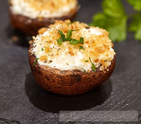 Simply Great Stuffed Mushrooms | The Cooking Mom Cheese Ball Bites, Stuffed Mushrooms Easy, Baked Veggies, Stuffed Mushroom, Boursin Cheese, Appetizers For A Crowd, Best Appetizer Recipes, Recipes To Make, Easy Appetizer Recipes