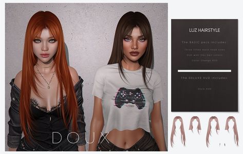 Sleek Straight Hairstyles, Sims 4 Piercings, Straight Hairstyle, Sims 4 Tsr, Sims 4 Cas Mods, Middle Part Hairstyles, Tumblr Sims 4, Sims 4 Expansions, Sims 4 Cc Folder