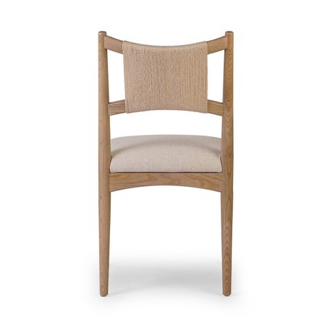 Haddon Dining Chair Antwerp Natural Four Hands Four Hands Dining Chair, Curved Back, Four Hands, Woven Paper, Dining Chair, Linen Blend, Dining Chairs, Drive, Furniture