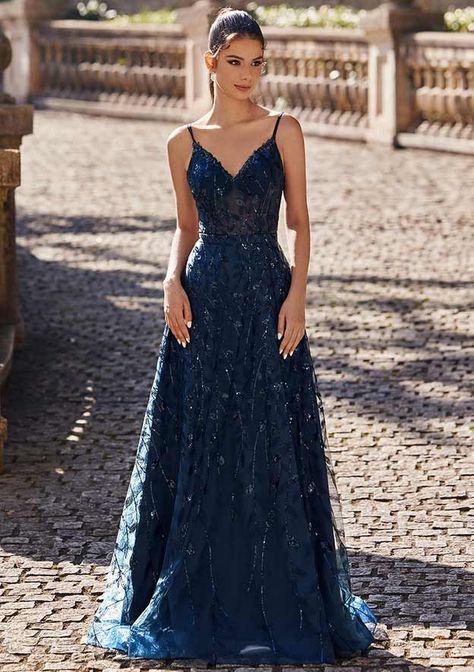 Prom Dresses For Junior Year, Prom Dresses Dark Colour, Prom Dress Night Sky, Prom Dress Inspiration Glitter, Cool Toned Prom Dress, Prom Dresses Ballgowns, Sparkly A Line Prom Dress, Western Elegant Dresses, Sparkly Grad Dresses