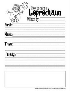 My first and second grade writing group is doing this right now.  Hilarious!  (Favorite responses...push him in the pool and freeze it...feed him lots of chicken until he is too fat to run...) Sequence Writing, Second Grade Writing, Experiments Kids, Teaching Holidays, March Activities, St Patrick Day Activities, 2nd Grade Writing, 1st Grade Writing, First Grade Writing