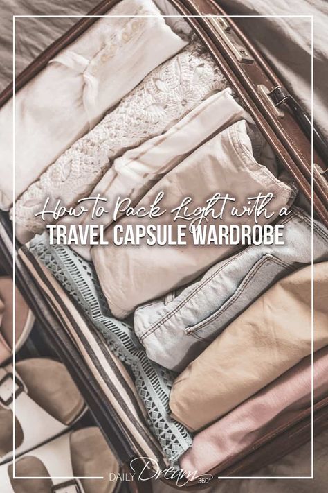 We share tips on how to pack light with a stylish capsule wardrobe for travel. Download our outfit planner, and see how 18 items can turn into 2 weeks of stylish travel outfits. #travel #packing #wardrobe #capsule #outfitplanner Outfit Planner Printable, Packing Capsule, Travel Outfit Planner, Capsule Wardrobe For Travel, Packing Capsule Wardrobe, Stylish Travel Outfit, Stylish Capsule Wardrobe, Travel Light Packing, Packing Wardrobe