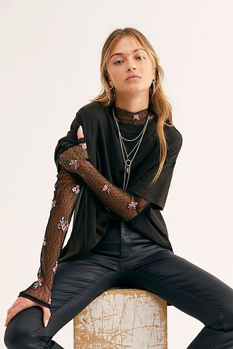 Indie Outfits Alternative Fashion, Punk Clothes, Fashion Reference, Slouchy Tee, Winter Inspired, Dream Closets, Culotte Pants, Free People Clothing, Androgynous Fashion