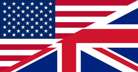 Flags Unites States Great Britain - Free vector graphic on Pixabay American English Words, British And American English, Thirteen Colonies, Filipino Tattoos, I Pledge Allegiance, American Accent, Uk Visa, British Accent, British English