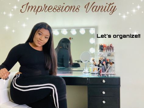 My Vanity, Diy Step, Diy Step By Step, Impressions Vanity, Black Vanity, My Black, Vanity Mirror, Youtube Channel, Step By Step