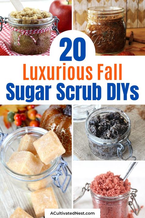 Winter Sugar Scrub, Fall Sugar Scrub, Cranberry Sugar Scrub, Salt Scrub Diy, Oatmeal Scrub, Scrub Homemade, Easy Diy Beauty Products, Diy Sugar Scrub Recipe, Diy Cinnamon