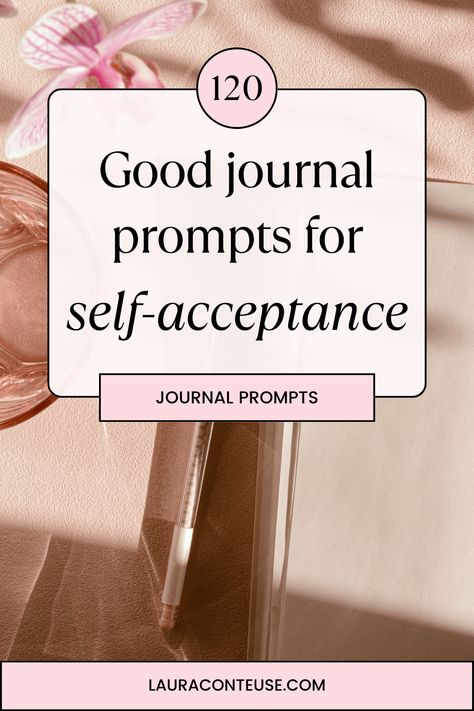 a pin that says in a large font Journal Prompts for Self-Acceptance Journal Prompts For Acceptance, Self Acceptance Journal, Self Acceptance Journal Prompts, Journal Prompts For Adults, Shadow Work Spiritual, Show Kindness, Journal Topics, Understand Yourself, Journal Questions