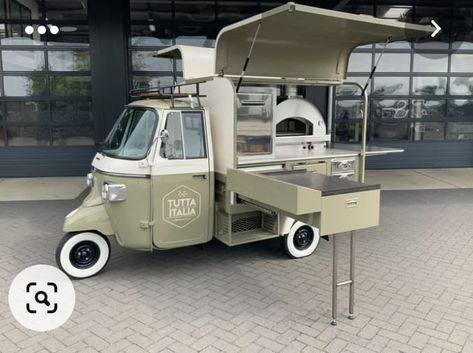 Tuktuk Food Truck, Piaggio Ape Food Truck, Pizza Bun, Pizza Vans, Pizza Food Truck, Vespa Ape, Pizza Truck, Mobile Coffee Shop, Mobile Food Cart