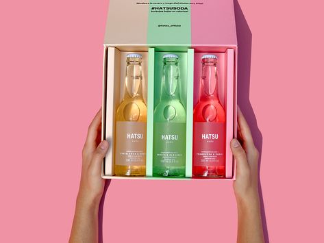 Hatsu soda photography on Behance Soda Photography, Custom Mailer Boxes, Pr Kit, Smoothie Shop, Juice Branding, Drinks Packaging Design, Soda Brands, Bottle Design Packaging, Drinks Brands