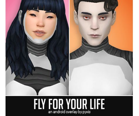 FLY FOR YOUR LIFE - ANDROID OVERLAY - PYXIS SIMS Island Hair, Full Body Costumes, Fairy Ears, Fair Games, Not The Only One, Five Guys, Sims4 Cc, Sims 4 Cc, Maxis Match