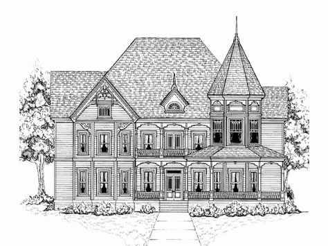 This is literally my dream house right here Nook Bar Ideas, Kitchen Window Bar, Victorian House Plan, Queen Anne House, Victorian House Plans, Victorian Style House, Closet Built Ins, Kitchen Design Diy, Gothic Revival