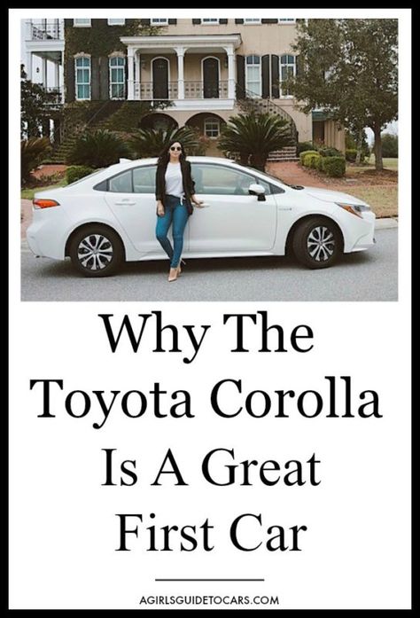 Choosing your first car is an important decision. Here's why the Toyota Corolla makes a great first car. Style, safety and affordability. Need we say more?  #toyotacorolla #myfirstcar #firstcar #toyotacorollainterior #firstcartips #firstcarideas #toyota #firstcarbuying Nice Cars For Women Affordable, Corolla Great, Car Decorating, Affordable Cars, 1st Car, Wishlist 2022, Organize Life, Teen Driver, Car Tips