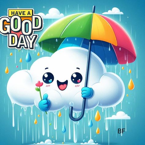 Happy Rainy Morning, Rainy Morning Quotes, Cloud Illustrations, Rainy Good Morning, Good Morning Rainy Day, Snoopy Dance, Good Day Wishes, Good Morning Sister, Good Night Beautiful