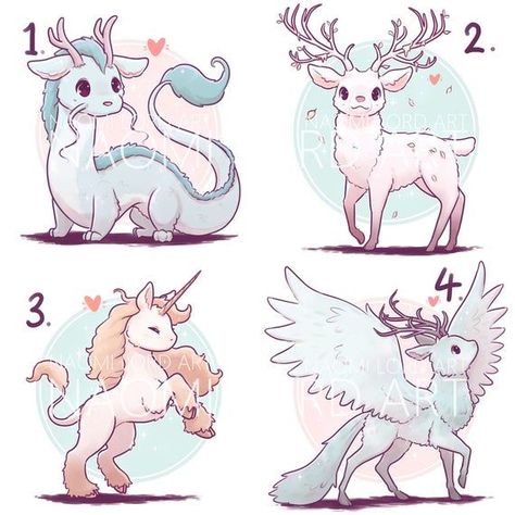 Pin on Things to Draw Cute Mythical Creatures, Naomi Lord, Cute Dragon Drawing, Cute Kawaii Animals, 강아지 그림, Mythical Animal, Seni Dan Kraf, Cute Fantasy Creatures, Cute Animal Drawings Kawaii