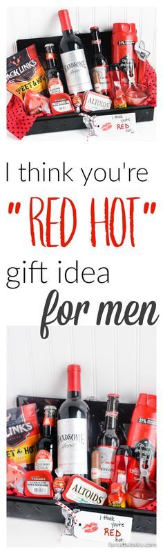 AWESOME!!!! Gift Ideas for Him- I think you're red Hot Gift Basket Ideas This is so cool to get for your husband, or boyfriend for any occasion. Valentine's Day Gift Ideas for him, birthday, anniversary, etc.! Love gift baskets like this. And so easy! Boyfriend Easter Basket, Mens Easter Basket, Quotes Valentines Day, Birthday Present For Boyfriend, Diy Gifts For Girlfriend, Birthday Surprise Boyfriend, Diy Gifts For Him, Presents For Boyfriend, Boyfriend Diy