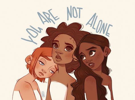 You are Not alone by Bobbo Andonova Bobo Andonova, Bobbo Andonova Art, Sarah Faber, رسم كاريكاتير, Bd Art, Arte Inspo, U Can, Cute Art Styles, Art Plastique