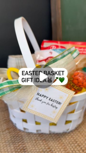 Kaycee Greer on Instagram: "Easter Basket Gift Idea! Perfect for a hostess gift, teacher gift, friend, neighbor gift & more🐰🥕💚 Affordable & thoughtful for this Easter. Happy Gifting!! 

Comment Gift for the link to be sent to your inbox. The link can also be found in my LTK🖤
.
.
.
#easter #eastergifts #easterbasket #happyeaster #eastertreats #gift #gifts #giftideas" Easter Happy, Basket Gift, Gift Friend, Easter Gift Baskets, Neighbor Gifts, Gift Teacher, Easter Treats, Easter Gifts, Easter Basket