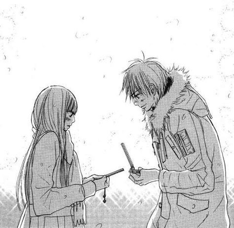 Kazehaya Manga, Kazehaya And Sawako, Kimi Ni Todoke Manga, Sawako And Kazehaya, Cool Pfps For Discord, Manga School, Kimi No Todoke, Shojo Anime, Romance Anime