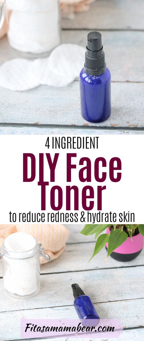 Diy Face Skin Care, Diy Toner Face, Redness Remedy, Toner Diy, Diy Face Mist, Diy Skin Toner, Redness On Face, Natural Face Toner, Homemade Toner