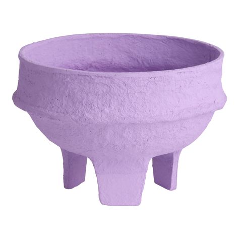 You'll love the Purple Cotton Mache Footed Bowl Decor at World Market. Browse our entire collection of Artisan Gifts, available online or at one of our 270+ stores. Cotton Mache, Minimalist Backdrop, Bowl Decor, Textile Waste, Footed Bowl, Artisan Gift, Tabletop Decor, Decorative Accents, Bright Purple