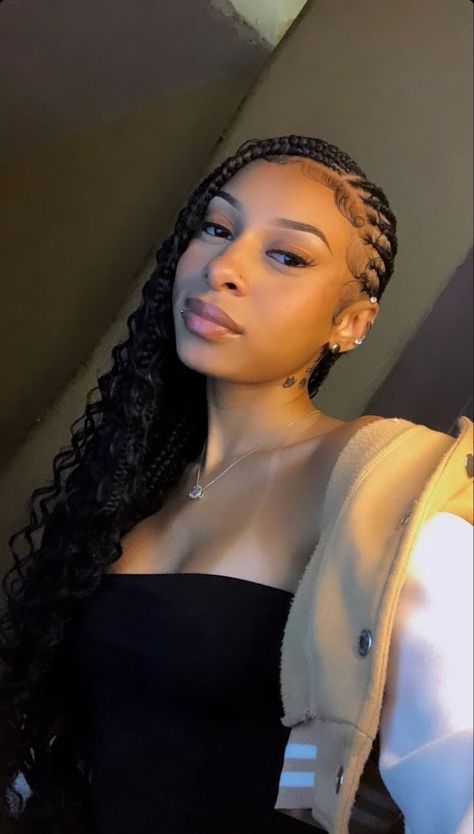 Side Part Box Braids, Natural Hair Bun Styles, Braided Hairstyles For Black Women Cornrows, Wine Hair, Big Box Braids Hairstyles, Goddess Braids Hairstyles, Braids Hairstyles Pictures, Cute Box Braids Hairstyles, Quick Braided Hairstyles