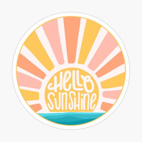 Aesthetic Sunshine, Sunshine Sticker, Sunshine Graphic, Sunset Sticker, Living Room Wall Decor Ideas, Room Wall Decor Ideas, Decor Eclectic, Decor Shabby Chic, Images Esthétiques