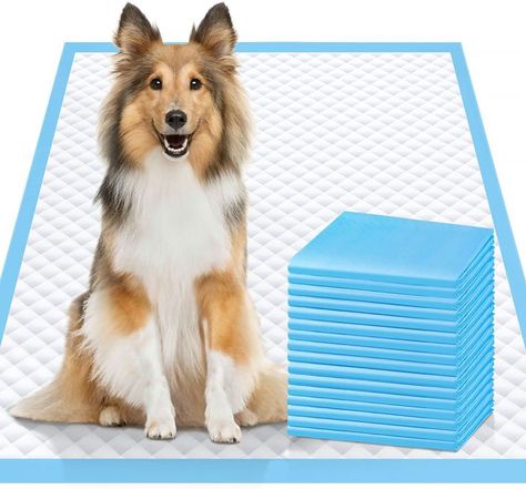 Gimars XL 28"x34" 6-Layer Ultra Abolsorbent Pee Pads for Dogs, Leak-Proof Carbon Dog Puppy Pads, Odor-Control & Quick Dry Dog Training Pads Size XL 28"x34" Target Audience Dog Brand Gimars Color Regular Waist (cm) 34.0, 28.0 Inches About this item Increased to 12g imported super absorbent polymer and fluff pulp hold more liquid up to 7 cups- With more polymer and fluff pulp than others, these puppy pads turn liquid into gel faster others to guarantee dry floors and easy clean up. Pet Training Puppies, Pet Gadgets, Pee Pads For Dogs, Pet Training Pads, Dog Brand, Puppy Pads Training, Dog Pee Pads, Puppy Pads, Dog Pads