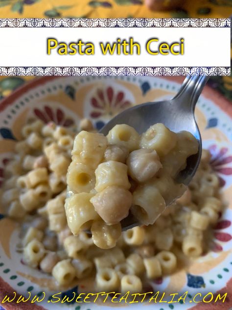 Pasta With Chickpeas, Toasted Chickpeas, Ditalini Pasta, Creamy Pasta Dishes, Bean Pasta, Chickpea Pasta, Garbanzo Beans, Creamy Pasta, Pasta Dish