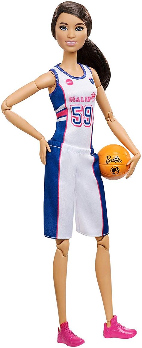 Have you seen these new Barbies?? Right now, you can get the Barbie Made to Move Basketball Player at it's lowest price - only $9.88! Made To Move Barbie, Doll Scenes, Barbie Logo, Play Basketball, Young Athletes, Barbie Toys, Barbie I, Girls Play, Basketball Player