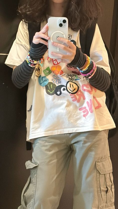 Chaoscore Aesthetic Outfits, Grunge Kidcore Outfits, Male Kidcore Outfits, Colourful Masc Outfits, Grunge Clown Outfit, Outfit Ideas Kidcore, 2020 Aesthetic Outfits, Weirdcore Outfits Aesthetic, Indiecore Outfits