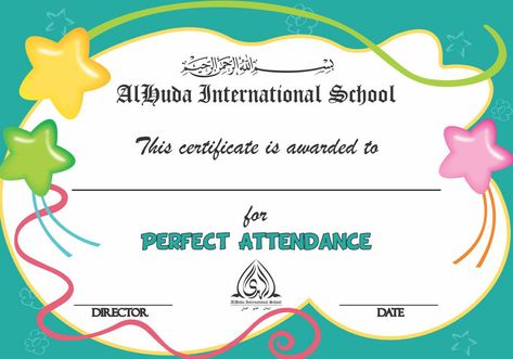 Attendance Certificate, Perfect Attendance, Templates Printable Free, Certificate Templates, Templates Free, Microsoft Word, Free Printable, Mobile App, Free Printables