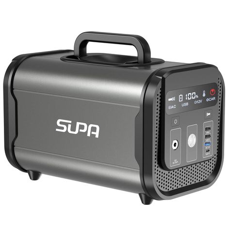 SUPA Portable Generator Power Station 384Wh/120000mAh LiFePO4 Battery Pure Sine Wave Emergency Power Supply with AC/DC/USB and PD Technology for Outdoor Camping Home Travel: Amazon.co.uk: DIY & Tools Solar Power Charger, Rv Holiday, Camping Box, Portable Power Station, Portable Generator, Emergency Power, Solar Generator, Solar Panel System, Sine Wave