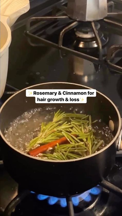 Hair Groth, Rosemary For Hair, Cinnamon Water, Skin Recipes, Diy Haircare, Rosemary Water, Cinnamon Hair, Hair Water, Cinnamon Oil