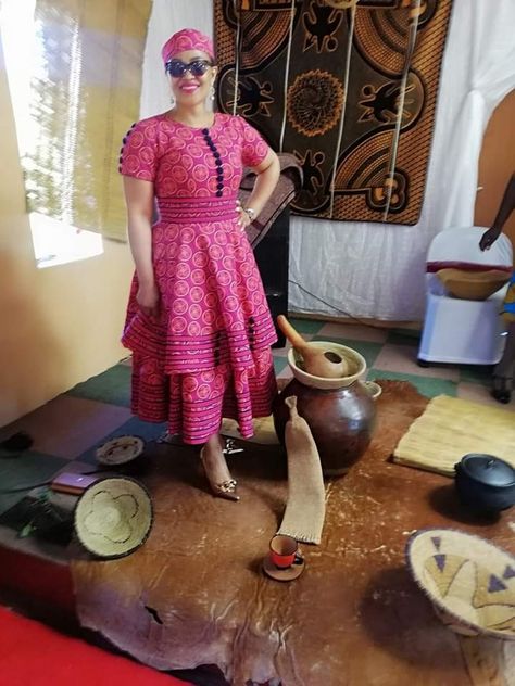 Seshweshwe Dresses Design Outfit, Seshweshwe Dresses Design, Lobola Dresses, Seshoeshoe Designs, Shweshwe Dresses Patterns, Lobola Outfits, Seshweshwe Dresses, Sesotho Traditional Dresses, Seshoeshoe Dresses