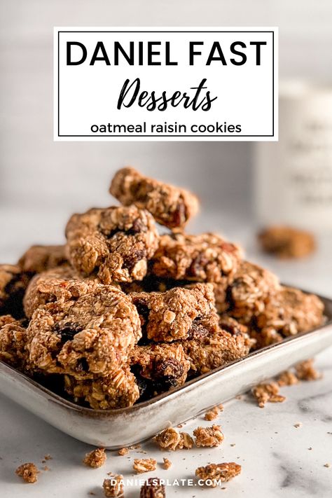 Daniel Fast Baked Goods, Daniel Fast Oatmeal Cookies, Daniel Fast Sweet Treats, Daniel Fast Desserts No Sugar, Daniel Fast Dessert, Daniel Fast Muffins, Daniel Fast Oatmeal Recipes, Daniel Fast Cookies, Daniel Fast Sweets