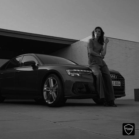 Audi Women Aesthetic, Audi Photoshoot, Prom Car, Woman Driving, Car Shoot, Future Aesthetic, Car Photoshoot, Black Audi, Car Poses