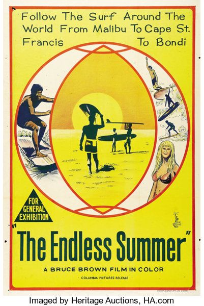 The Endless Summer (Cinema V, 1966). Australian One Sheet (27" X | Lot #28782 | Heritage Auctions Endless Summer Movie, Endless Summer Poster, Beach Movies, Elvis Presley Posters, Surf Movies, Movie Classics, Old Film Posters, The Endless Summer, Surfer Magazine