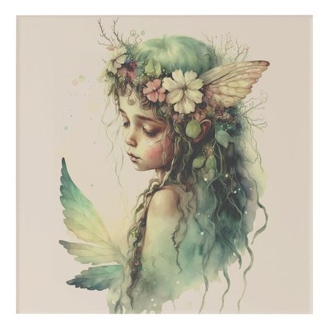 Fairy Nursery Theme Fairytale, Fairy Garden Nursery Theme, Fairy Nursery Theme, Garden Nursery Theme, Watercolour Fairy, Painting Feathers, Alter Space, Fairy Oc, Fairy Creatures