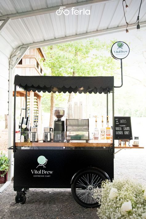 Compact. Gorgeous. Premium. Mini Food Cart, Roda Gerobak, Food Cart Business, Cafe Plan, Mobile Coffee Cart, Coffee Bar Cart, Waffle Shop, Gerobak Dorong, Mobile Coffee Shop