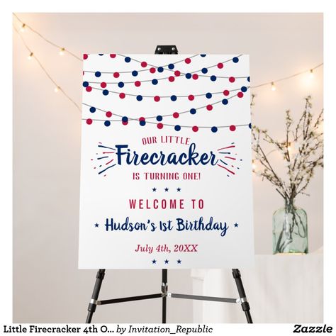 July Baby Shower Themes, 4th Of July 1st Birthday, American Flag Party, Patriotic Baby, Shower Foam, July Baby, Summer Baby Shower, July 1st, July Birthday