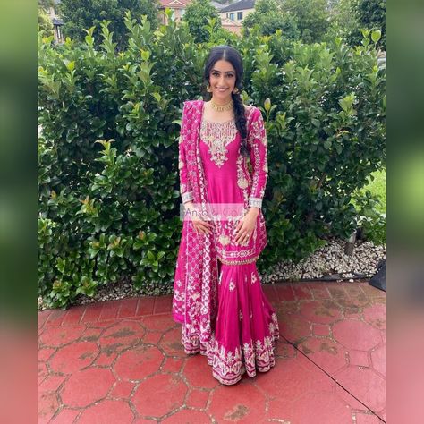 Hot Pink Indian Outfit, Pink Indian Outfit, Lehnga Dress, Indian Outfit, Bride Style, Flagship Store, Bridal Lehenga, Bridal Couture, Indian Bridal