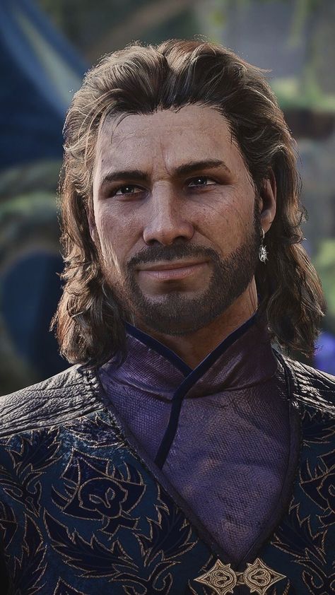 cr: banal-nadas on tumblr Baldur's Gate 3, The Way He Looks, Baldur's Gate, Fictional Crushes, Fantasy Aesthetic, On Tumblr, Photo Cards, Gate, The Way