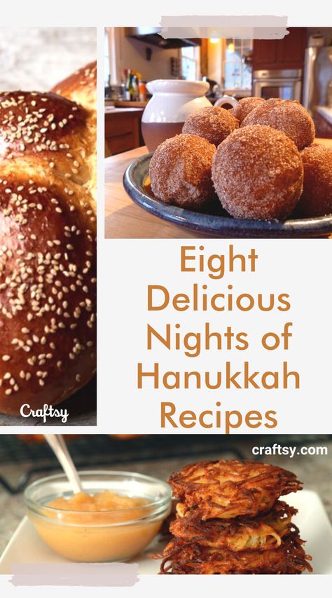 Hanukkah Food Recipes, Hanukkah Meal Ideas, Haunakka Food, Hannakah Theme Food, Hanukkah Menu Ideas, Jewish Desserts Traditional, Hanakkuh Recipes, Jewish Dinner Recipes, Chanukah Party Ideas