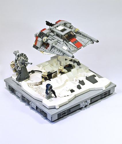 Battle of Hoth I by marshal banana, via Flickr Star Wars Hoth, Lego Designs, Lego Starwars, Mega Pokemon, Lego Spaceship, Star Wars Models, Star Wars Set, Lego Pictures, Lego Construction