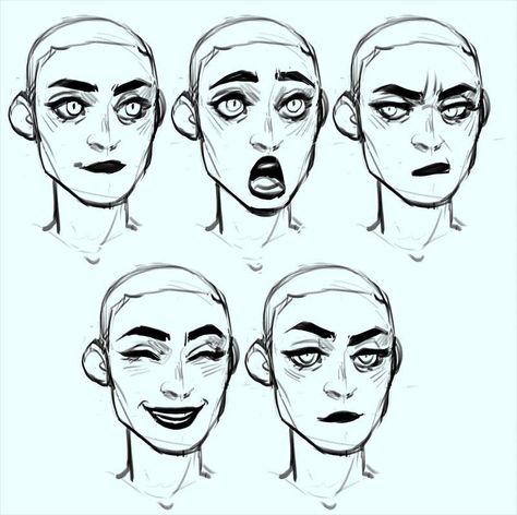 3,534 curtidas, 18 comentários - kellie dean (@jakkutieee) no Instagram: “:O !!” How To Draw Comic Characters, 3/4 Face, Drawing Facial Expressions, Influencer Feed, Comic Character Design, Character Faces, Drawing Face Expressions, Character Design Cartoon, Drawing Expressions