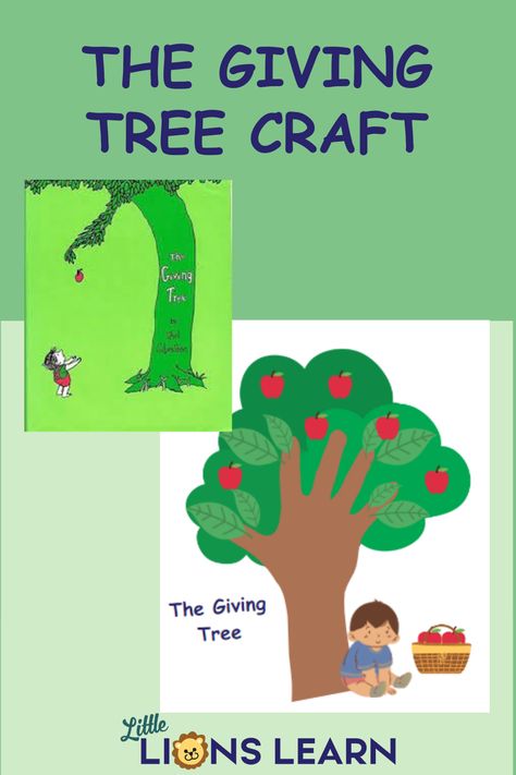 The Giving Tree Craft Preschool, The Giving Tree Art, The Giving Tree Activities, Road Trip Activity Book, 2023 Classroom, Tree Activity, Trees For Kids, Tree Story, Giving Tree