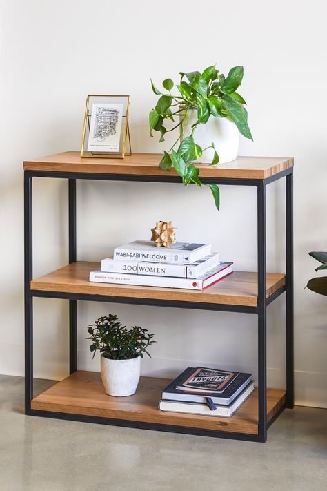 Metal Living Room Furniture, Mid Century Modern Home Office, Modern Home Office Furniture, Office Bookcase, Metal Furniture Design, House Furniture Design, Iron Furniture, Decoration Inspiration, Book Shelf