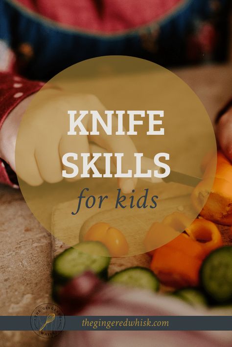 Knife skills for kids are an important skill to learn and master. This easy guide will help you know what knives are appropriate based on kids ages, and what they can cut! Skill To Learn, Basic Knife, School Kitchen, Skills For Kids, Basic Cooking, Knife Skills, Knife Skill, How To Teach Kids, Kids Cooking