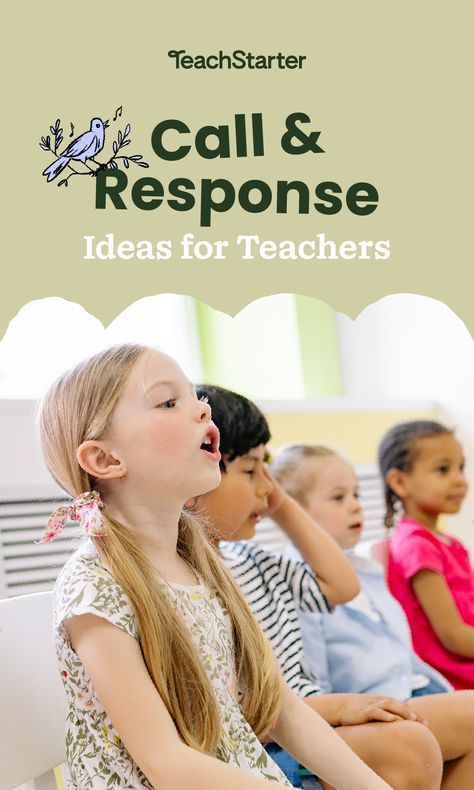 New ways to get your students' attention! Use these call and response ideas! Preschool Call And Response, Classroom Call Backs, Call And Response Classroom, Women History Month Activities, Library Orientation, Role Call, Ideas For The Classroom, Attention Getters, Behavior Management Strategies